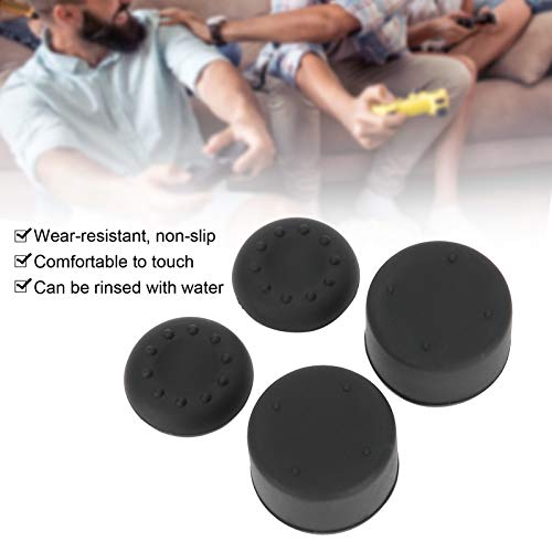 DAUERHAFT 4 conjuntos de botões de joystick com controle de silicone para PS4 PS5 Gamepad