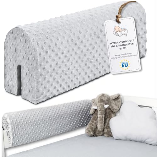 Bettkantenschutz für Kinderbetten 90 cm - Schutz für Bettrahmen Baby Bett...