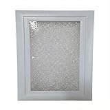 Hublot Rectangulaire Blanc pour Porte de Garage (235 x 370 mm) - Vitrage 
