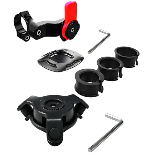 Image of Phone Holder in Bike, 7-Piece Set with Shock Absorber, Bike Mobile Holder Waterproof, Anti Vibration Mobile Holder for Bikes, Universal Fit for Adventurers, Compatible with Most Bikes and Motorcycles
