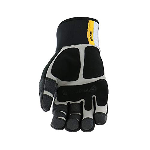 West Chester Pro Series 96653 Yeti Waterproof Winter Work Gloves - [1 Pair] Medium, Safety Gloves With Synthetic Leather, Pvc Patch, Spandex Backing #TOP2