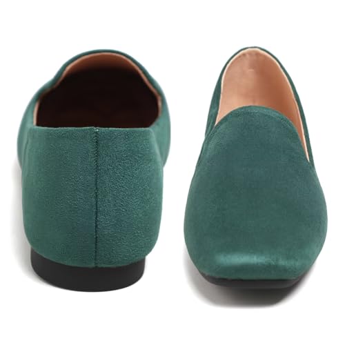 Image of Dear Time Women's Closed Toe Flats Shoes Comfortable Office Slip-on Casual Loafer Flats