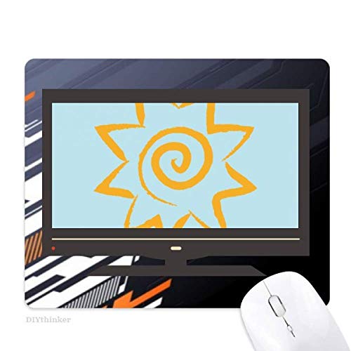 Tapis de souris anti-glisse réglant les problèmes de précision motif soleil