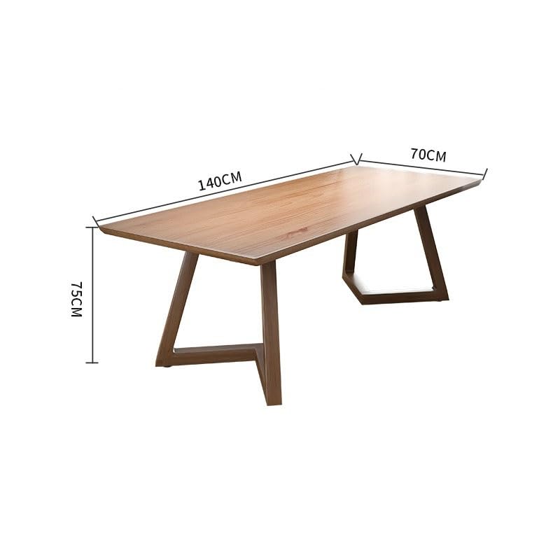 Schreibtisch Massivholz-Wohnzimmer, großer Schreibtisch, Büro-Schreibtisch, Heim- und Arbeitszimmer, Doppel-Studientisch, Firmenbüro, Langer Tisch, Werkbank Büro Desk(140 * 70 * 75cm)