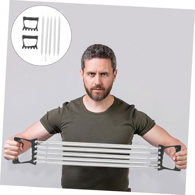 BESPORTBLE Chest Expander with Resistance Ergonomic Handle Chest Exerciser for Men Versatile Workout Equipment Arms and Back Training