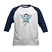 CafePress Betty Boop Fairy Girl Power Kids Baseball T Shirt Kids Cotton Baseball Jersey, 3/4 Raglan Sleeve Shirt Navy/White