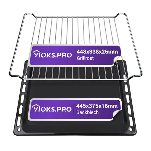 Vioks.pro Backofen Set aus Backblech 445 х 375 х 18 mm + Backofen...