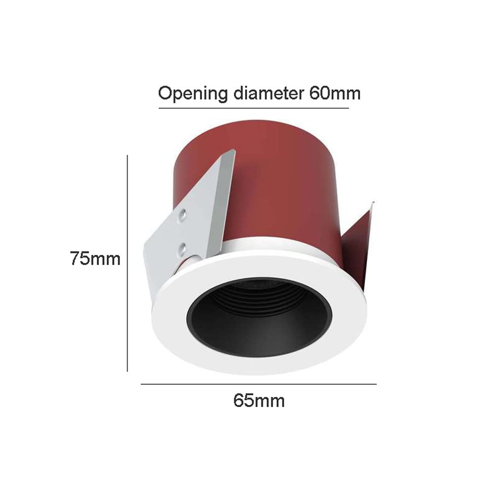 Jadssox Foco empotrable LED 4 Piezas Focos empotrables de Techo Iluminación de Punto de Acento Plano Interior, IP65 Focos de Techo Impermeables para baño Dormitorio Sala de Estar Sala de exposiciones