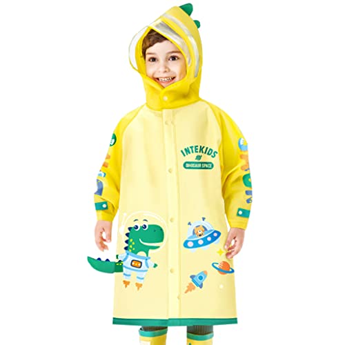 Image of Kids Raincoats Hooded Rain Poncho Waterproof Rain Jacket Boys Girls Rain Suit Cute 3D Cartoon Rainwear 2-12 Years
