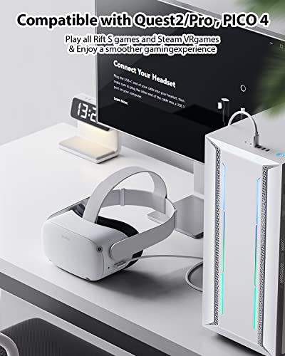Link Kabel 5m,Kompatibel mit Meta/Oculus Quest2/Pro PICO 4 Zubehör und PC Steam VR,Stouchi Virtual Reality Headset Kabel,Hochgeschwindigkeits PC Datenübertragungs,USB 3.0 auf USB C Kabel für Gaming PC - Image 3