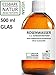Produktbild ROSENWASSER 500-ml GLAS Gesichtswasser, 100% naturrein, 1:1 Konzentration, Rosa damascena Blüttenwasser, ohne Zusatzstoffe, braun Glasflasche, nachhaltig