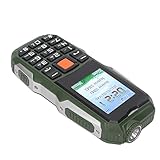 Ultra lange Lebensdauer: Das Mobiltelefon ist mit einem 2800-mAh-Akku mit super großer Kapazität ausgestattet, der einen geringen Stromverbrauch, eine lange Standby-Zeit und ein häufiges Aufladen vermeidet. Große LED-Taschenlampe hat eine längere Lebensdauer, einen breiteren und weiteren Leuchtbereich. Guter Helfer am Abend.