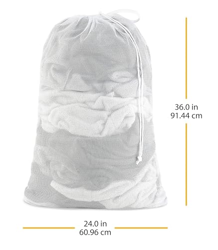 Whitmor 6154-111 White Mesh Laundry Bag thumb #5