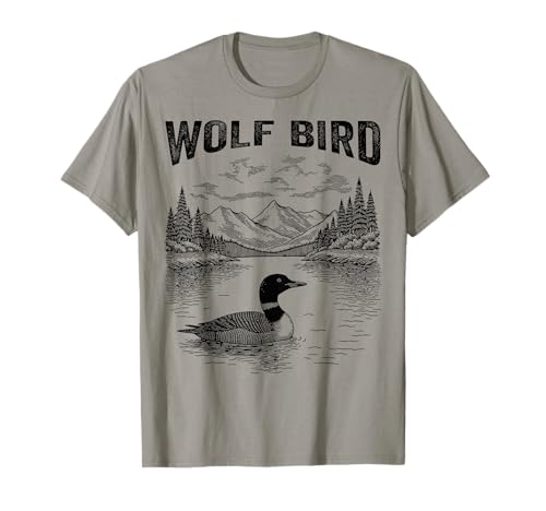 Wolf Bird Funny Common Loon Shirt Lake Nature Lover Gift T-Shirt