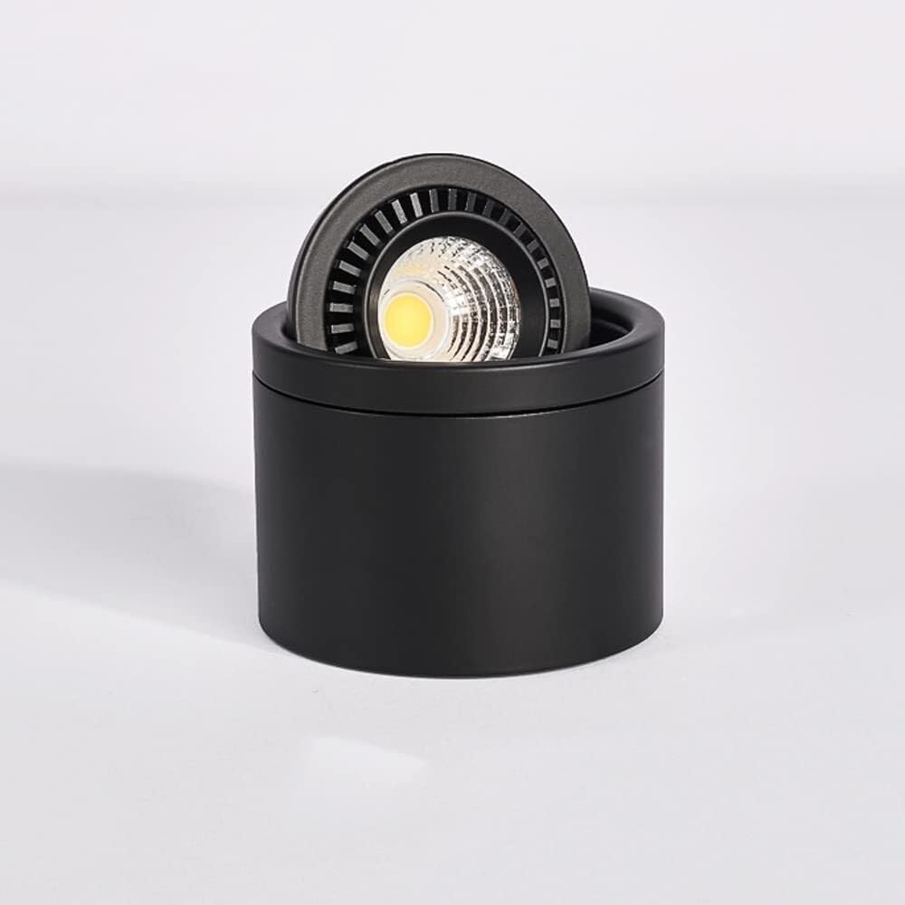 Płaskie lampy sufitowe z regulacją 360°, 5 W, ciepłe światło 3000 K, nowoczesne obrotowe światła do domu i biura (4000k-neutralne światło)