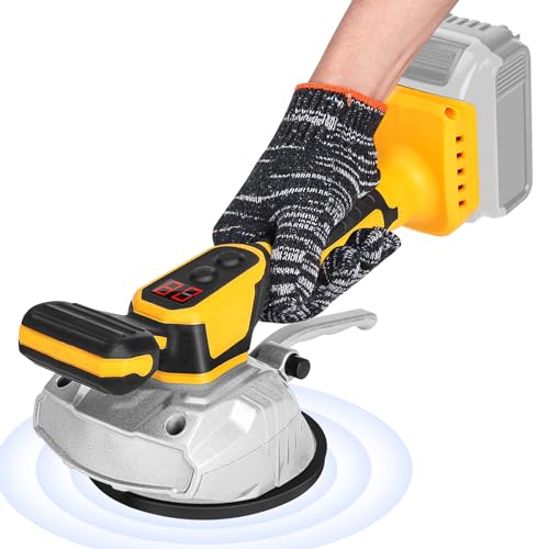Ecarke Cordless Tile Vibration Tool Compatible with DeWALT 20V Battery: Portable Tiler Vibration Leveling Machine with 8 Adjustable Speed,Suction Cup,Digital Display for Floor,Tile,Wall