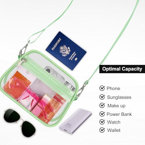 Image of USPECLARE Clear Bag for Stadium Events Clear Sports Fan Handbags Purses