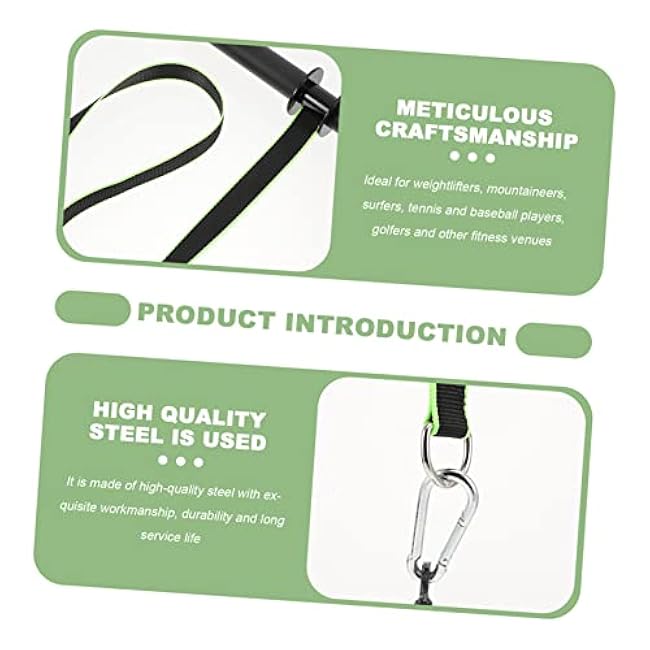 Amosfun 1set Forearm Trainer Strength Stick for Muscle Training Heavy Construction Portable Wrist Roller for Home and Gym Workouts and Lightweight Design