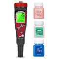 pH Chlorine Meter Digital Salinity pH Tester for Saltwater Pool Salt Reader for Fish Tank Koi Pond TDS Test Pen All in One pH CL Salt ORP EC TDS Temp Monitor Hydroponic pH Conductivity PPM Tester