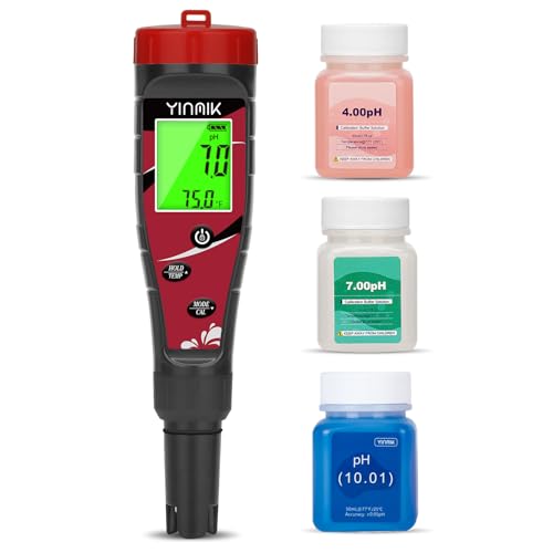 ph chlorine meter digital salinity ph tester for saltwater pool salt reader for fish tank koi pond tds test pen all in one ph cl salt orp ec tds temp monitor hydroponic ph conductivity ppm tester