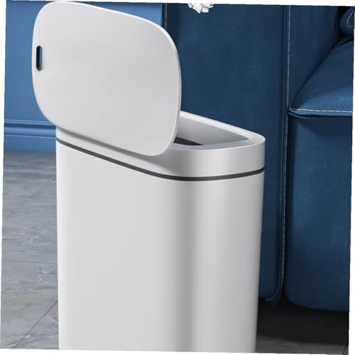 Caneca de basura automática touchless blanca 14L miniatura 6