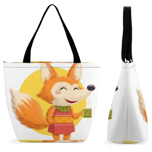 Sac de shopping renard grand format pour éviter les sacs plastiques jetables