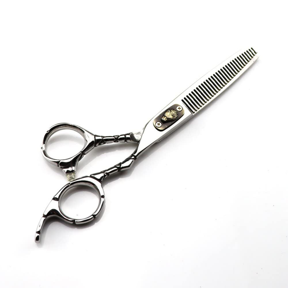 Forbici per Capelli, Forbici da 6 Pollici in Acciaio 440C, Forbici per Capelli Wolf, Strumenti da Barbiere, Forbici per Sfoltire, Set di Forbici da Parrucchiere