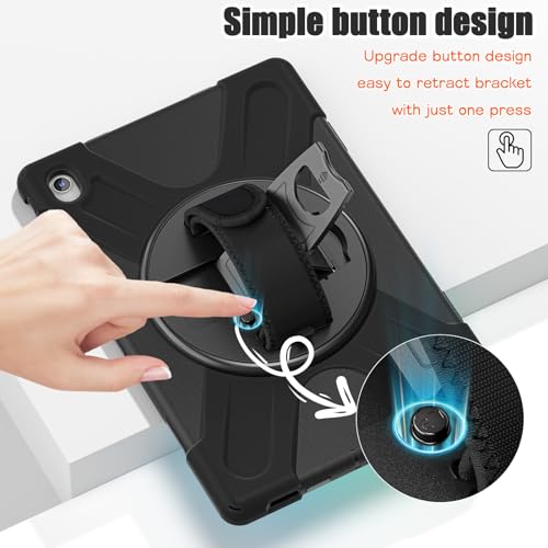 Coque Samsung S10 FE+ Plus Rotative - Poignée Intégrée et Support Réglable Multi-Angles