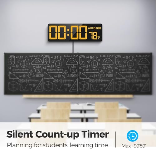 REACHER 16.5" Large Digital Wall Timer Clock with Countdown for Classroom - Image 5