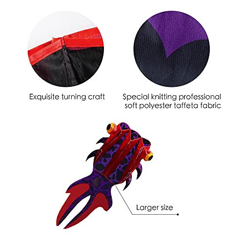 Kite Giant 3D Goldfish Frameless Soft Parafoil Kites For Kids And Adults Easy Flyer Kite For Beach Park Garden Playground With 50M Line And 2 Kite Tail #TOP4