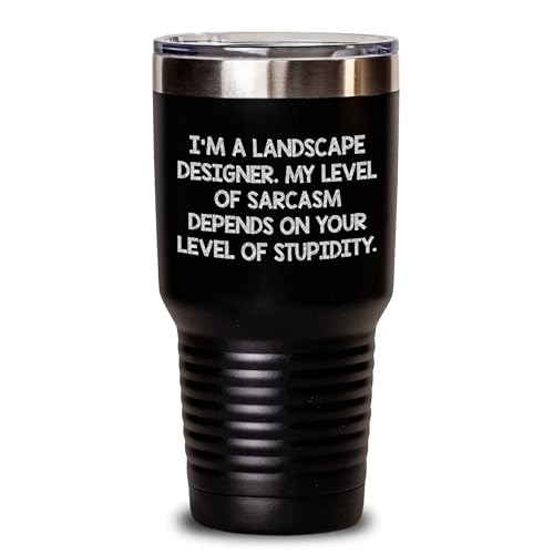 Regalos de diseñador de paisajes, vaso con cita divertida, regalos divertidos de hombres a hombres, regalos de hombre para paisajista, regalos únicos de Navidad