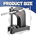 2 Ton Arbor Press,8.5'' Maximum Height Heavy-Duty Bench Mounted Shop Press with Reversible Ram & Steel Anvil, Industrial Hand Operated Press for Bending, Punching, Staking (Black 2 ton)