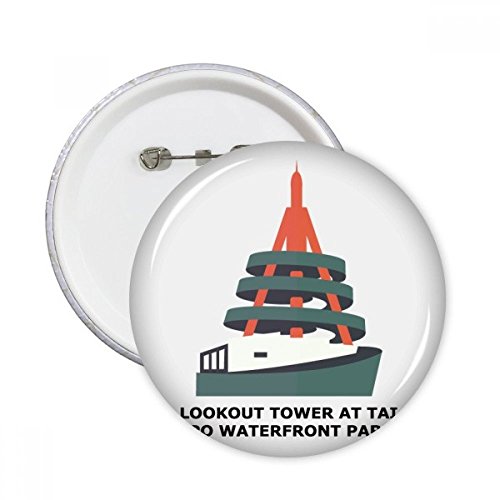 Badge Hong Kong Tai Po pour customiser un vêtement triste avec ce lot de 5 broches ronds XL