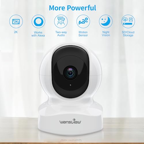 image for Home Security Camera, Baby Camera, 2K wansview WiFi Camera for Pet/Nan