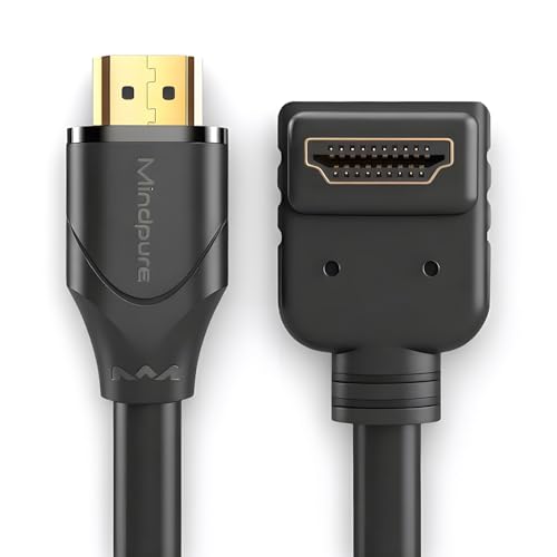 Mindpure HDMI P[u 1m L 90x  HDMI 2.0 nCXs[h 18Gbps 4K@60Hz/2K@60Hz/HDR/ARC/3D/ C[TlbgΉ bL j^[/er/p\R/Q[@ PS5/PS4/P