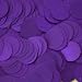 20mm Round SEQUIN PAILLETTES ~ DEEP PURPLE MATTE SILK FROST ~ Loose sequins for embroidery, bridal, applique, arts, crafts, and embellishment. Made in USA.