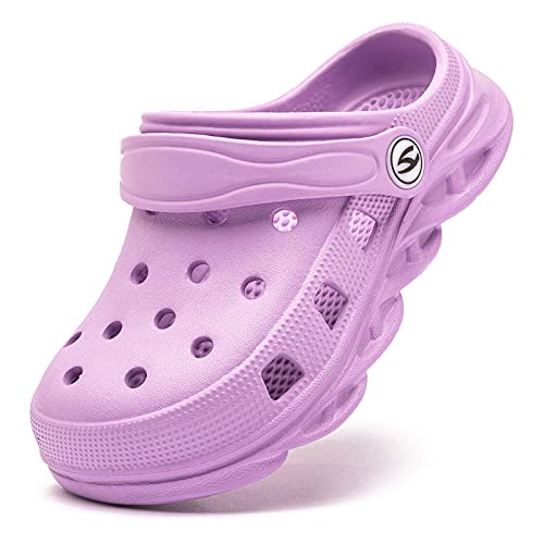 HOBIBEAR Boys and Girls Classic Graphic Garden Clogs Slip on Water Shoes(Toddler/Little Kids/Big Kids)
