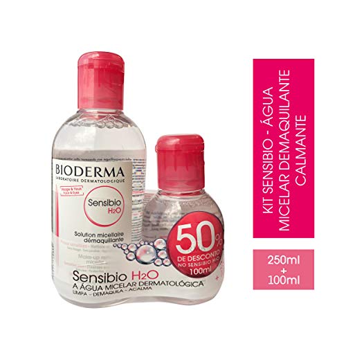 Kit Promo Sensibio H2O Água Micelar Dermatológica Calmante 250+100 Ml, Bioderma, 100 Ml