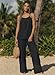 Dokotoo Boho Tops for Women Summer Casual Spaghetti Strap Black Tank Tops and Wide Leg Lace Pants Set with Pockets Business Causal Outifits Medium