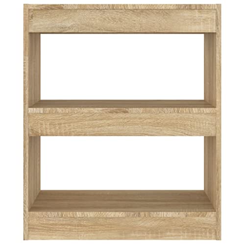 Estantería con espacio de almacenamiento independiente y baldas anchas de madera clara 6