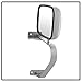 ACANII - Manual Non Heat Side View Chrome Mirror Driver or Passenger For Ford Bronco F-Series Pickup Truck Left or Right