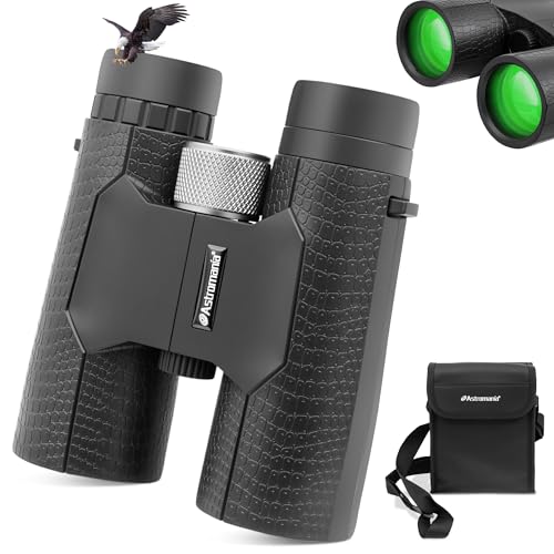 Astromania 10x42 Compact Binoculars -BK7 Prism -Gifts for Traveling, Wildlife, Concerts and Theater, Bird Watching, Camping and Sport Games