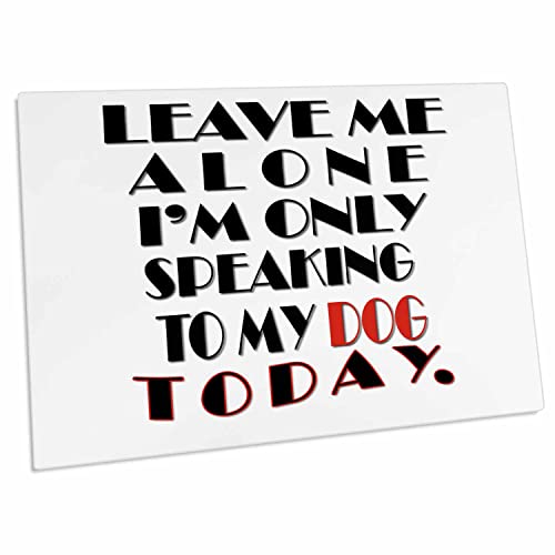 3dRose Desk Pad Leave me Alone para escritorio