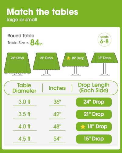 Image of Pureegg Premium Use and Throw Table Covers 20 Pack 54x108 Inch Black for Rectangular Tables, Lavender