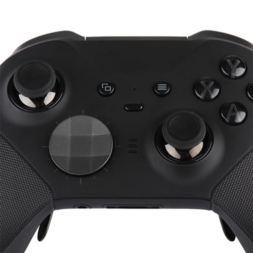 Image of 2PCS Metal D-Pad Button Replacement Kits, 4 PCS Metal Paddles, Hair Trigger Locks Replacement Parts for Xbox One Elite Controller Series 2 (Black)