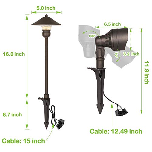 Hykolity 8 Pack Low Voltage Led Landscape Kits thumb #4