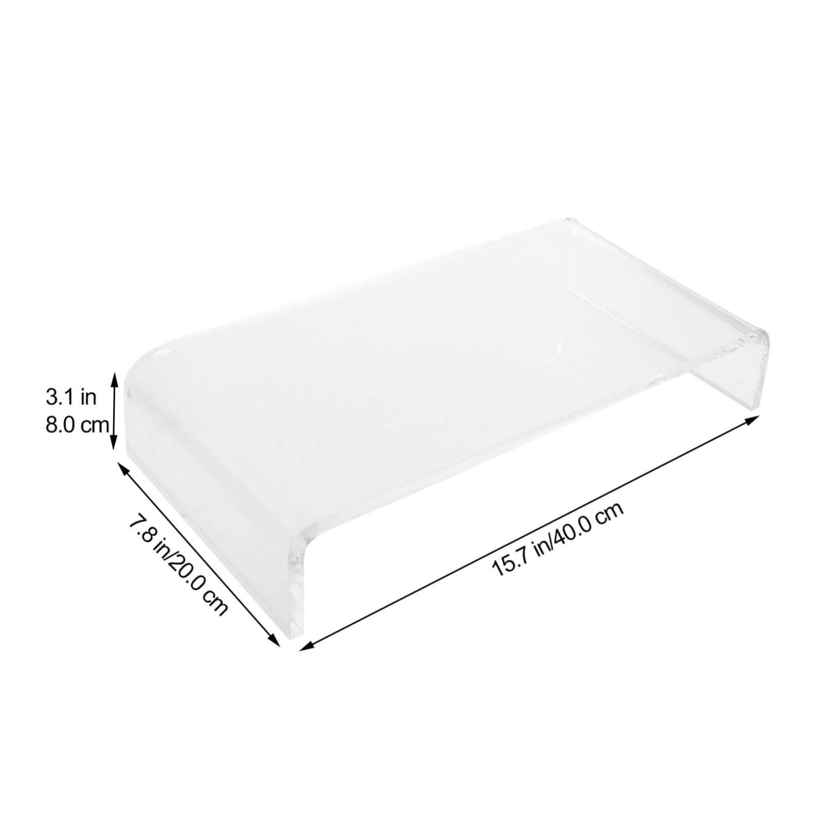 Copertura per Tastiera in Acrilico Trasparente Anti-Gatto Rimovibile Supporto Elevatore Salvaspazio per Protezione e Organizzazione Desktop