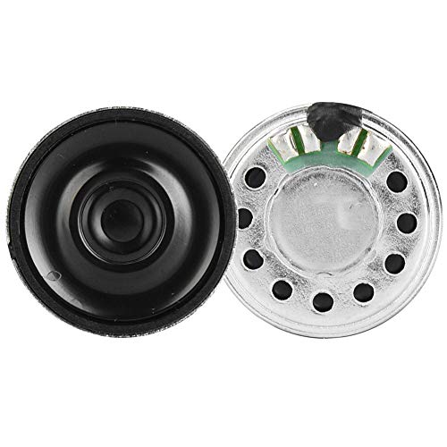 Taidda 10 Piezas de reparación de bocina de 28 mm, Altavoz de Audio de 28 mm de Baja distorsión, 93 ± 3dB Juguetes eléctricos para Equipos audiovisuales domésticos Radio gr
