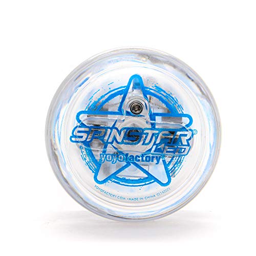 SPINSTAR LED Yo-Yo - BLUE (light up starter yoyo, high speed plastic bearing, string and batteries included) - Image 3