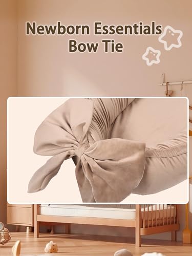 Image of EAQ Baby Lounger, Infant Lounger for Newborn,Portable Baby Nest Cover Breathable & Soft, Newborn Essentials